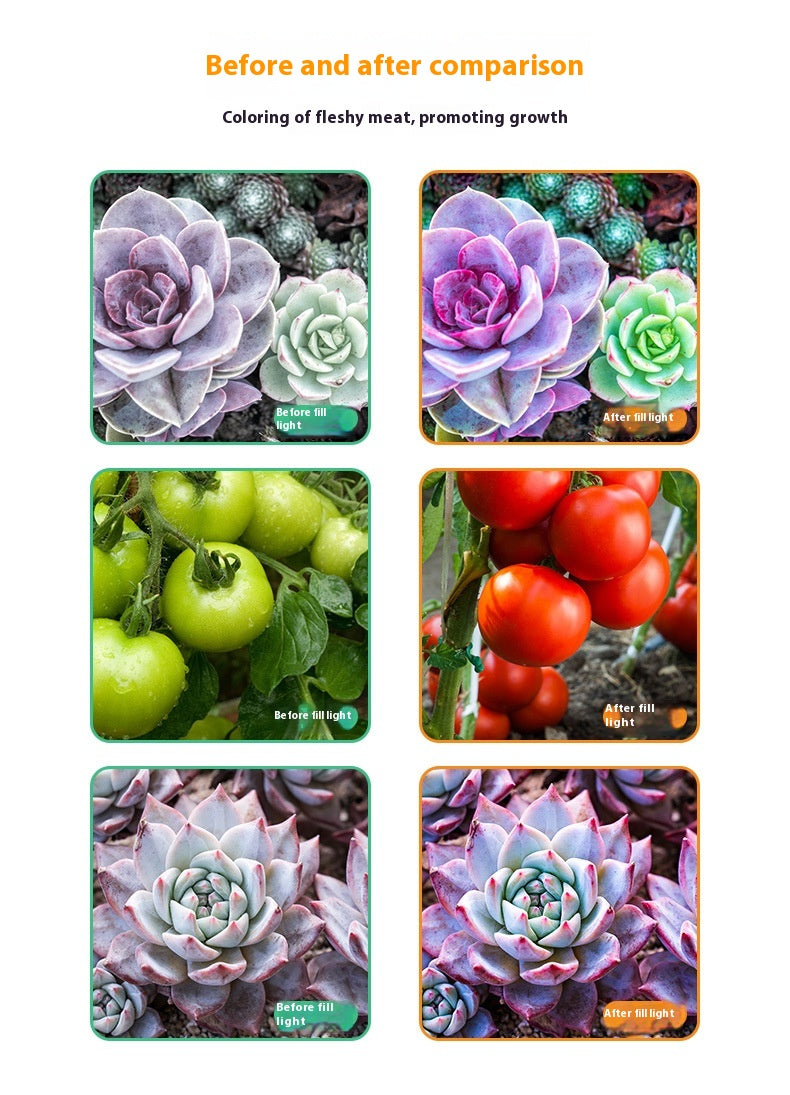 Full Spectrum LED Grow Light Bar for Succulents & Indoor Plants