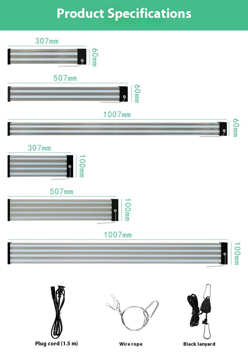 Full Spectrum LED Grow Light Bar for Succulents & Indoor Plants