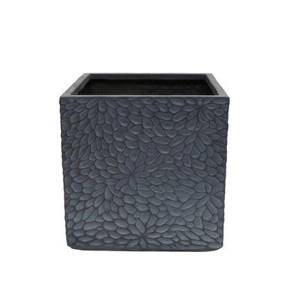 Set of 4 Modern Square Planters - Large Indoor/Outdoor Pot