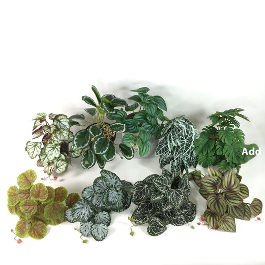 3D Printed Artificial Tropical Leaf Wall Decor – Faux Monstera, Begonia & More