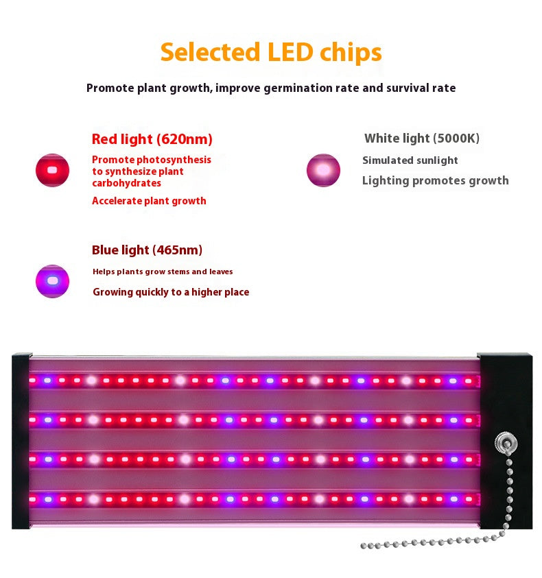 Full Spectrum LED Grow Light Bar for Succulents & Indoor Plants