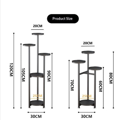Wrought Iron Plant Stand | Minimalist Floor Flower Pot Rack (80–120cm)