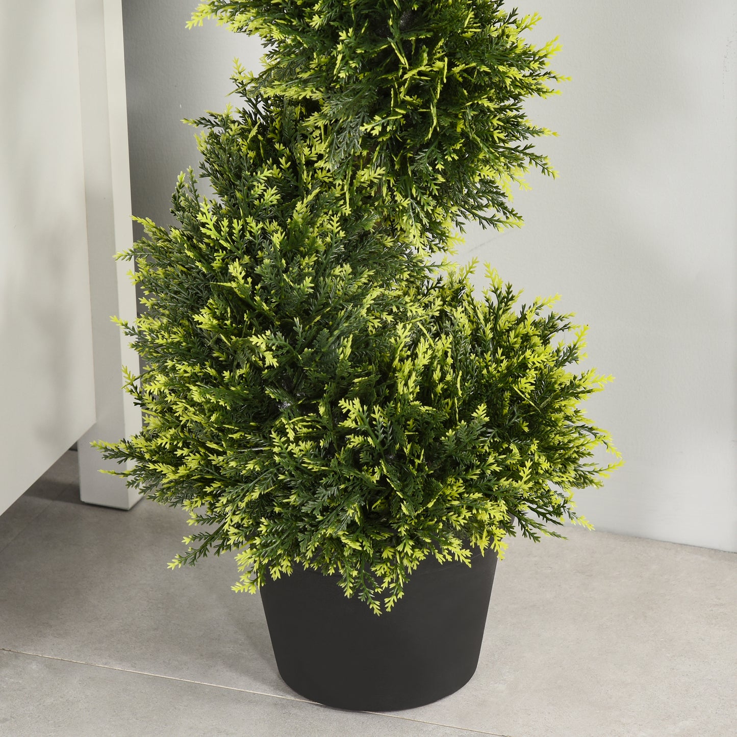 Artificial Spiral Topiary Trees with Pot – Set of 2, 3FT