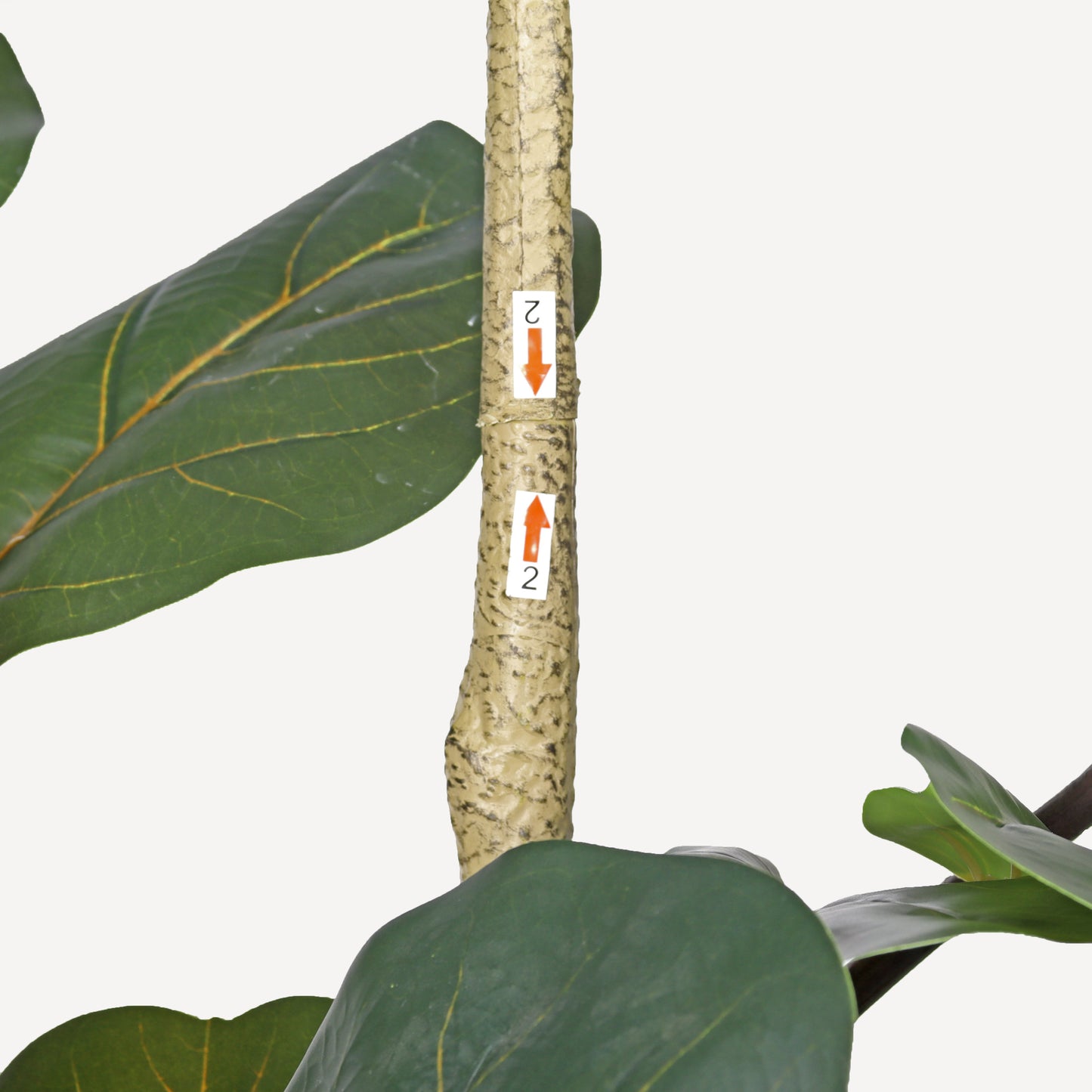 7ft Artificial Fiddle Leaf Fig Tree with Black Pot – Tall Faux Indoor Plant