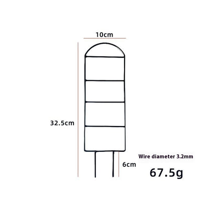 Black iron arch ladder plant climbing bracket dimensions 10x32.5cm wire diameter 3.2mm 67.5g – SoilMate Collective