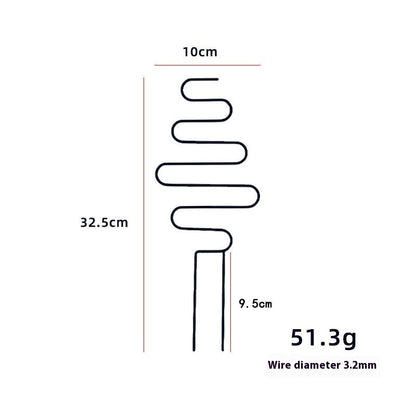 Black iron arch ladder plant climbing support bracket with cactus and flower pots indoor display – SoilMate Collective