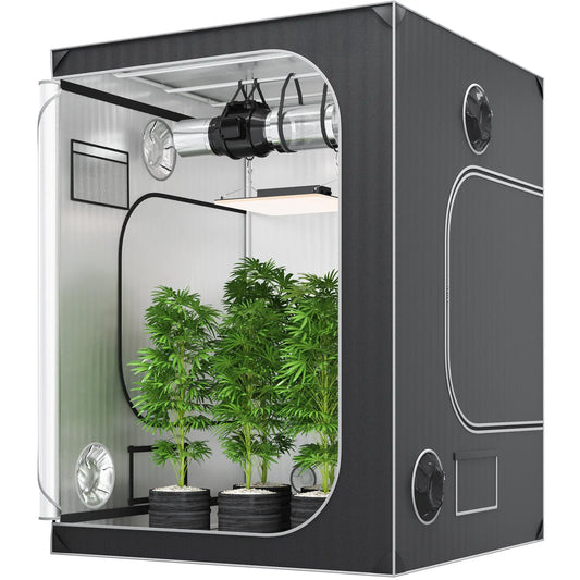 60x60x80 inch indoor grow tent with built-in grow light and ventilation – SoilMate Collective